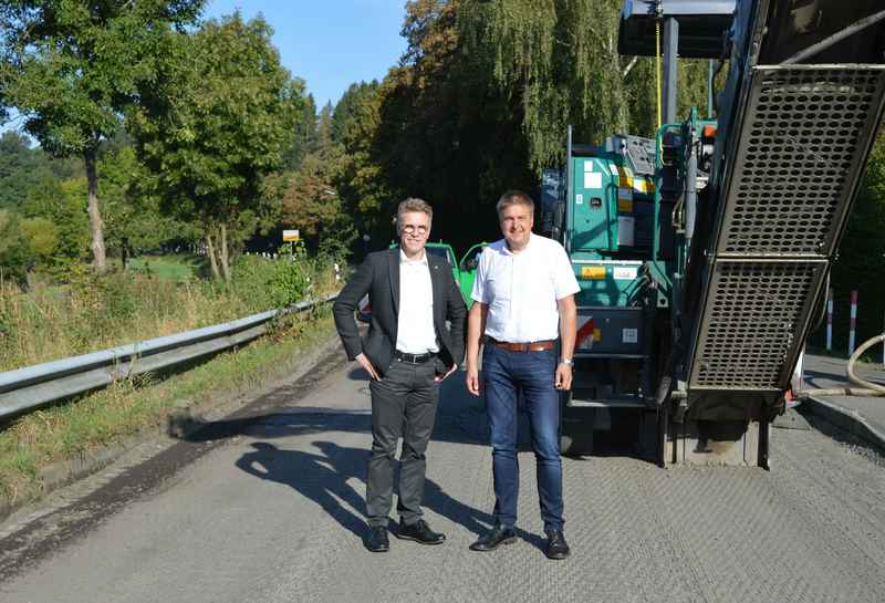 MdL Dirk Schlömer und Bürgermeister Hans-Christian Lehmenn