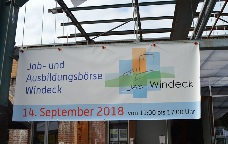 Plakat der Job- und Ausbildungsmesse 2018