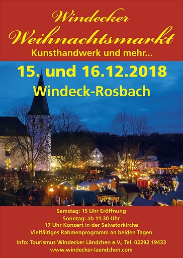 Plakat Windecker Weihnachtsmarkt 2018
